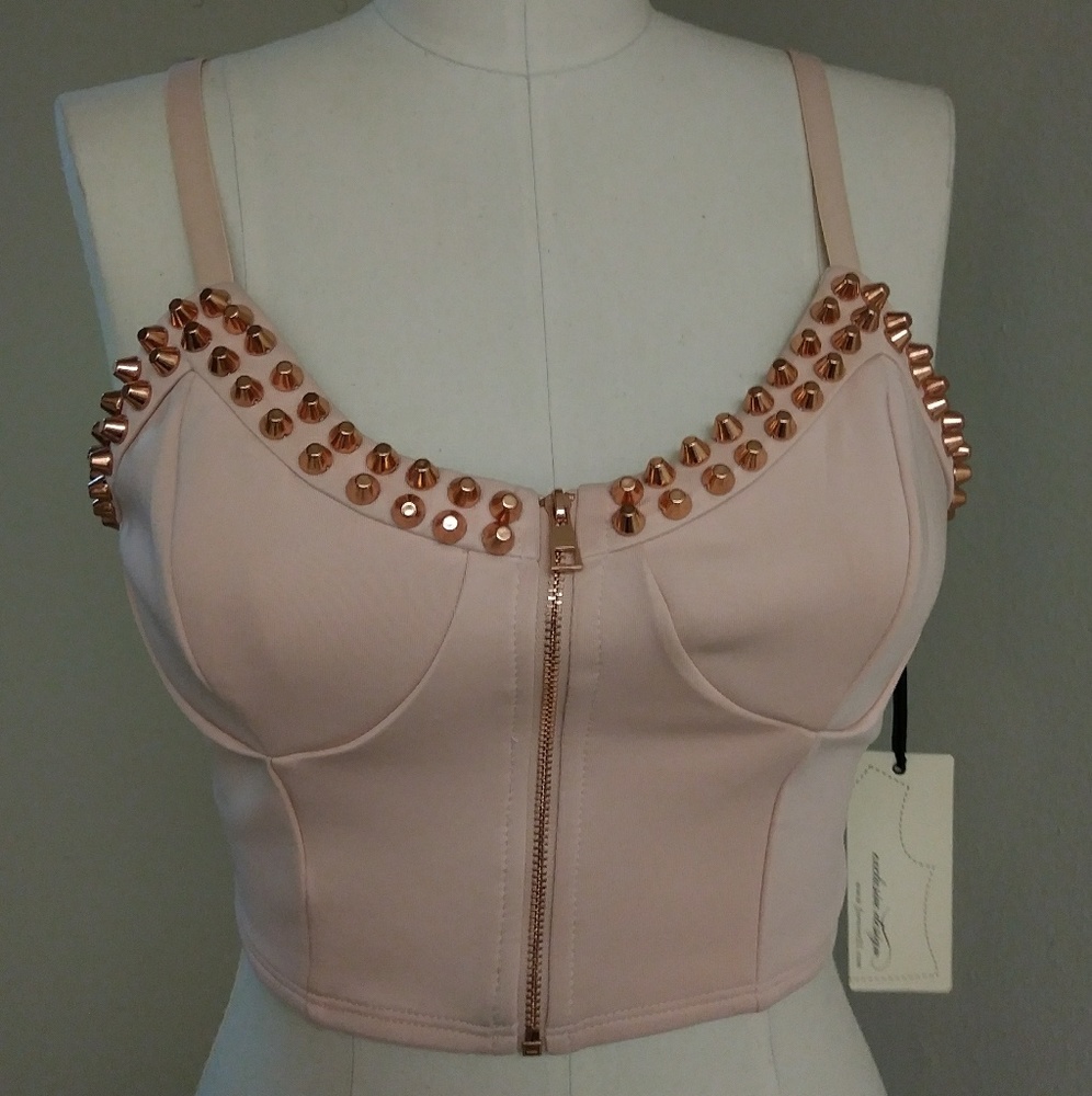Forever 21 Studded Crop Top NWT